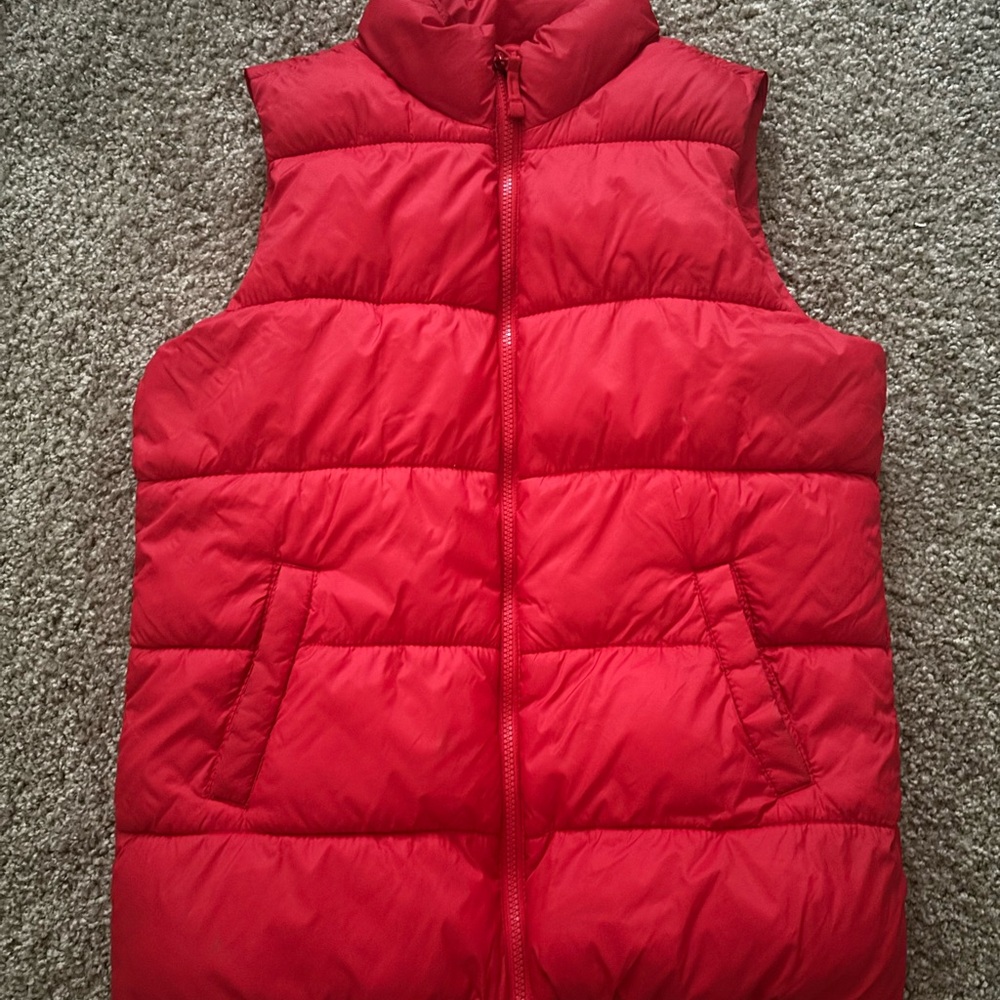 Old Navy Red Puffer Vest